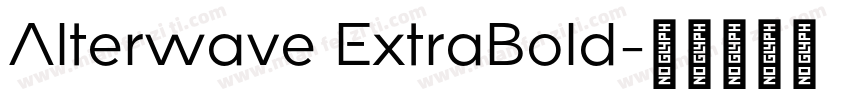 Alterwave ExtraBold字体转换
